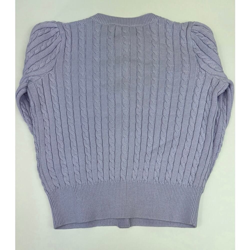 Polo Ralph Lauren Girls Lavender Sweater with Yellow Icon 4/4T - Picture 4 of 6